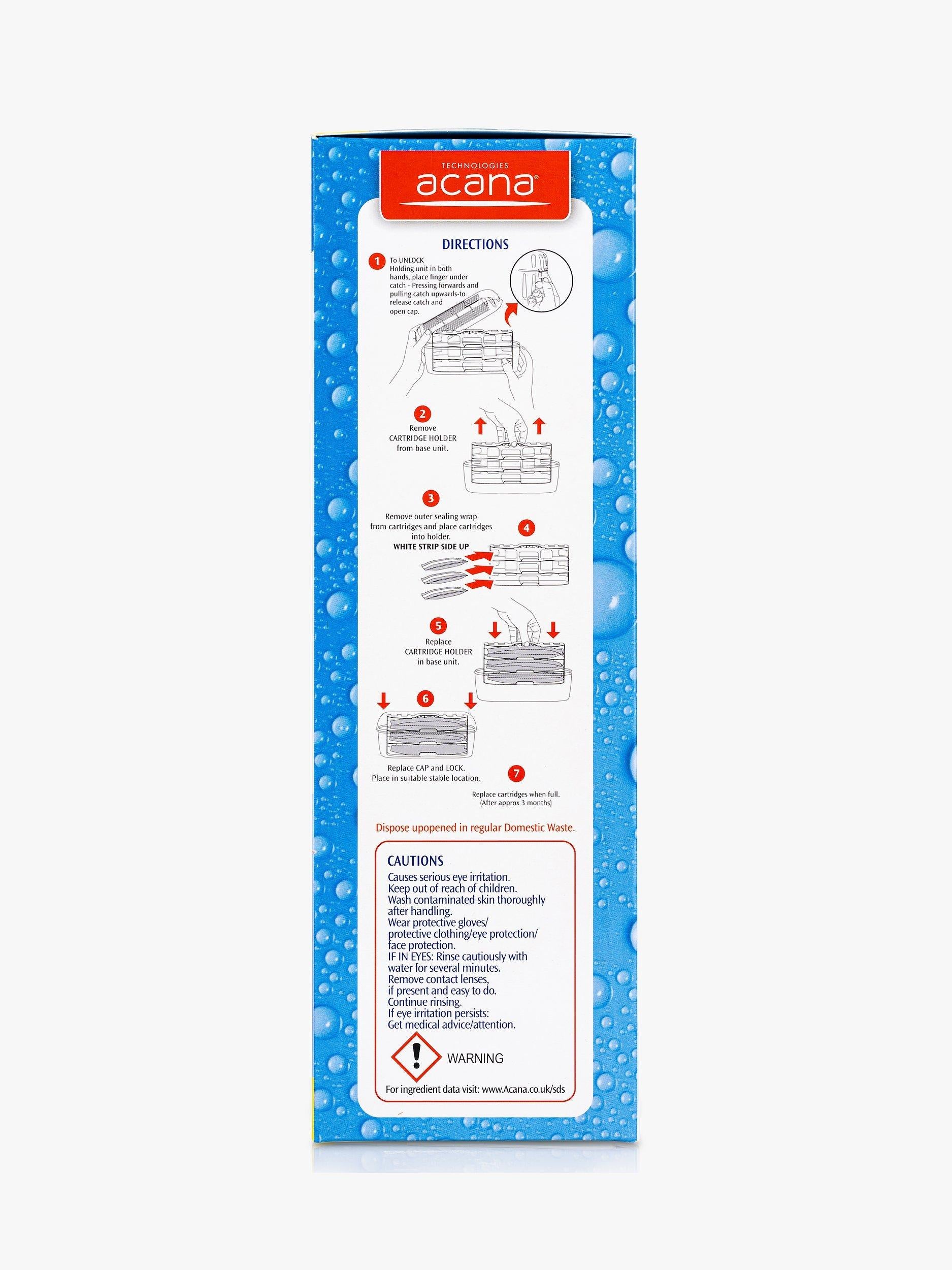 Acana moisture trap refill cartridges set of 3 - British product