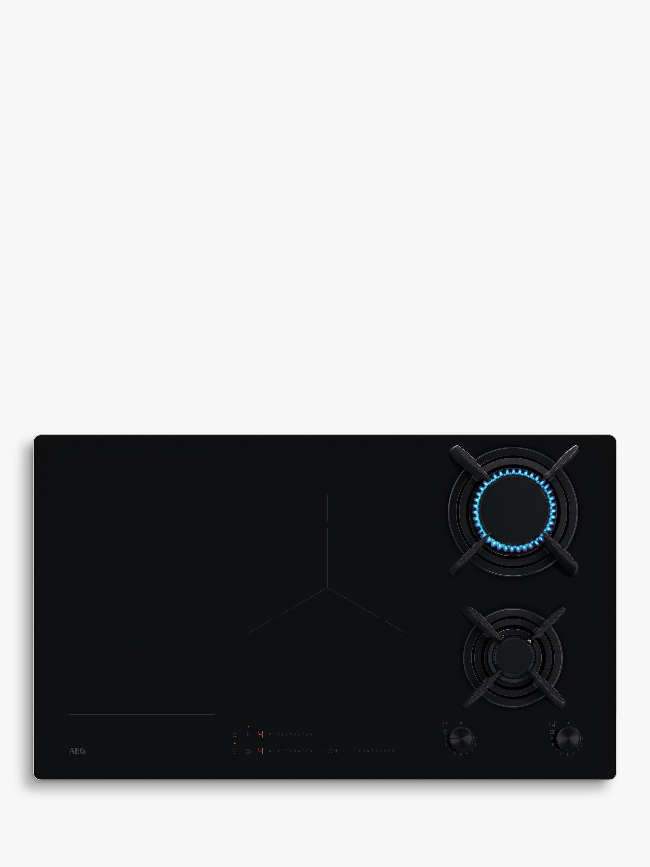 AEG stainless steel gas and induction hob - British product
