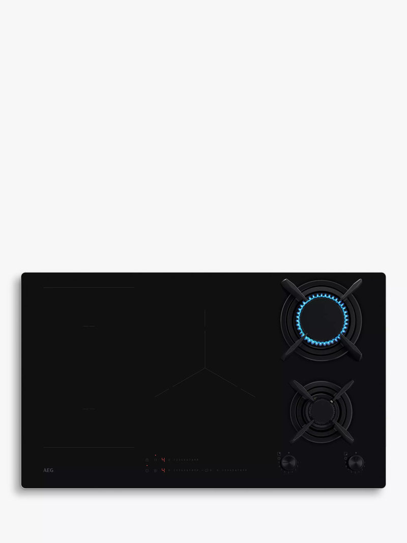 AEG stainless steel gas and induction hob - British product