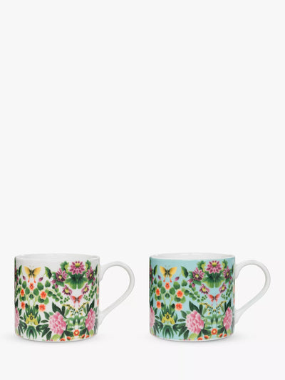 Designers Guild Ikebana Porcelain Mugs Set of 2 290ml Multi