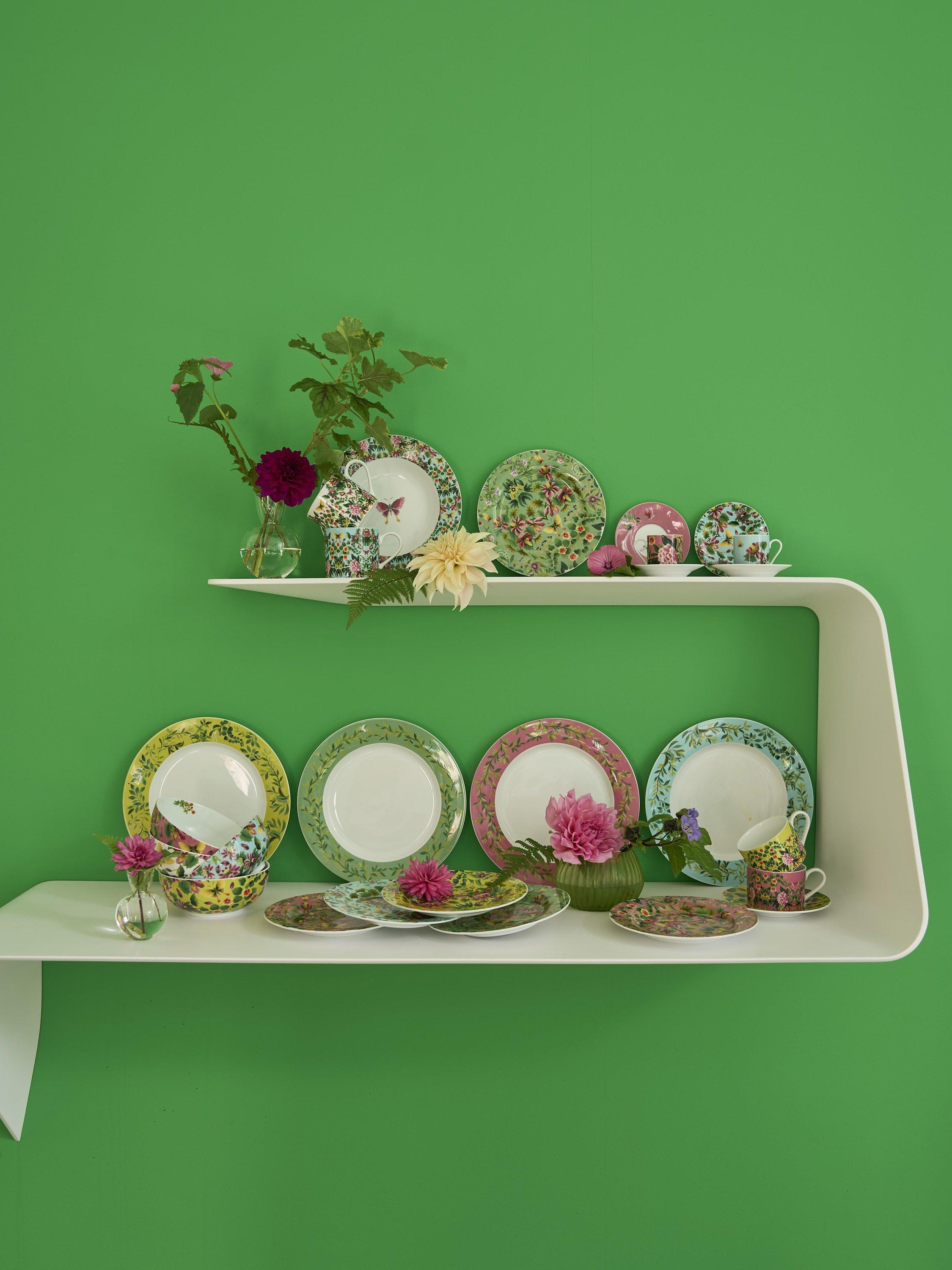 Designers Guild Ikebana porcelain cereal bowl set of 4 16.2cm - British product