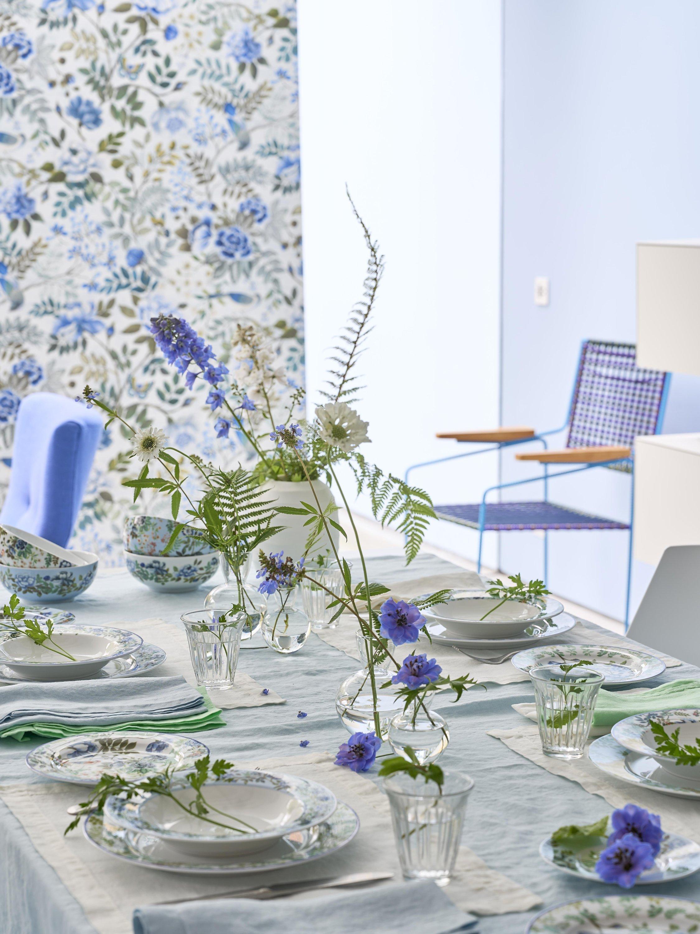 Designers Guild porcelain side plates, set of 4, 20cm - British product