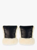 BINIBAMBA Coated Pram Mittens, Noir/Milk - McGrocer