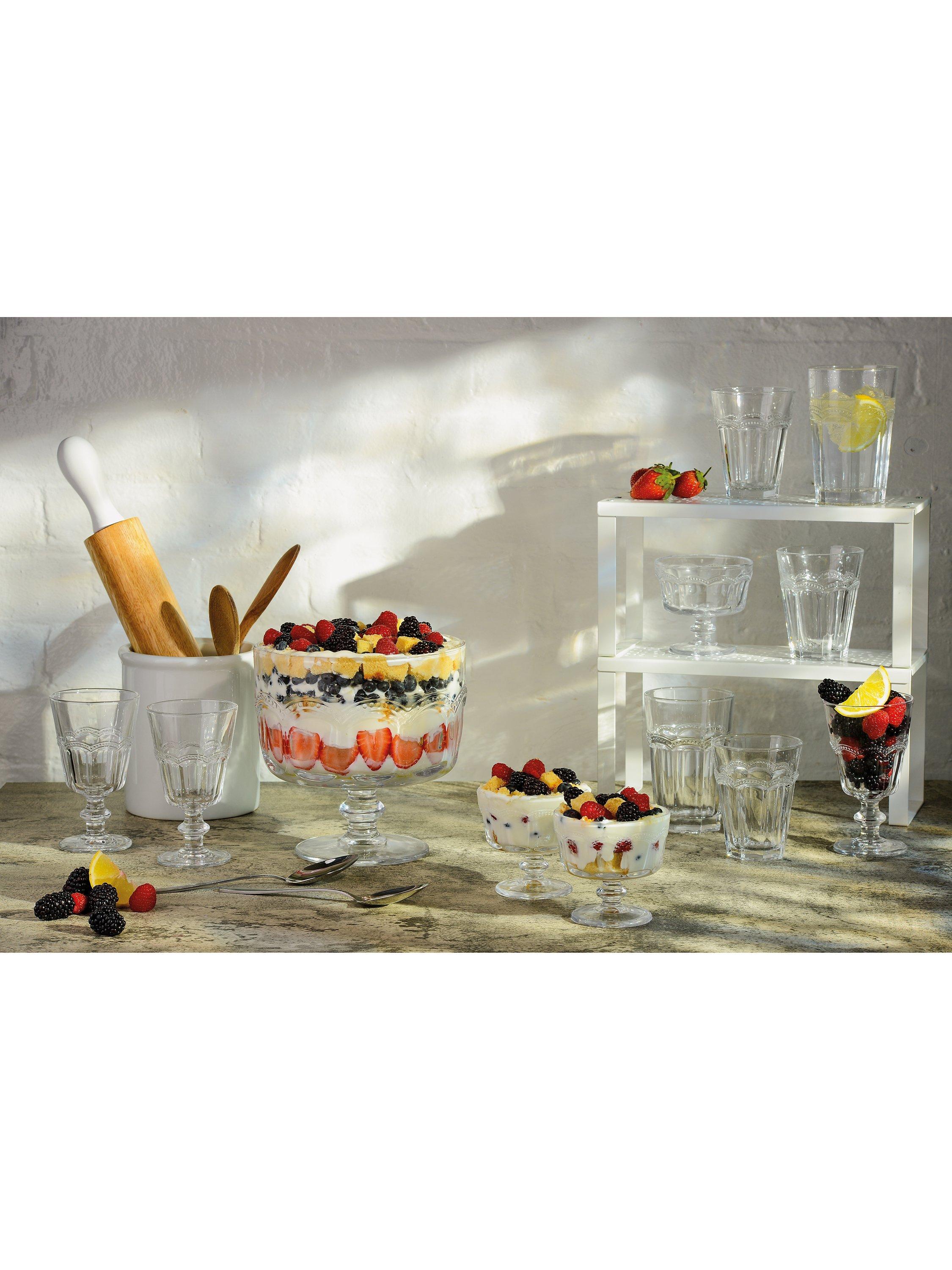 Artland clear mini trifle bowls 10cm set of 4 - British product