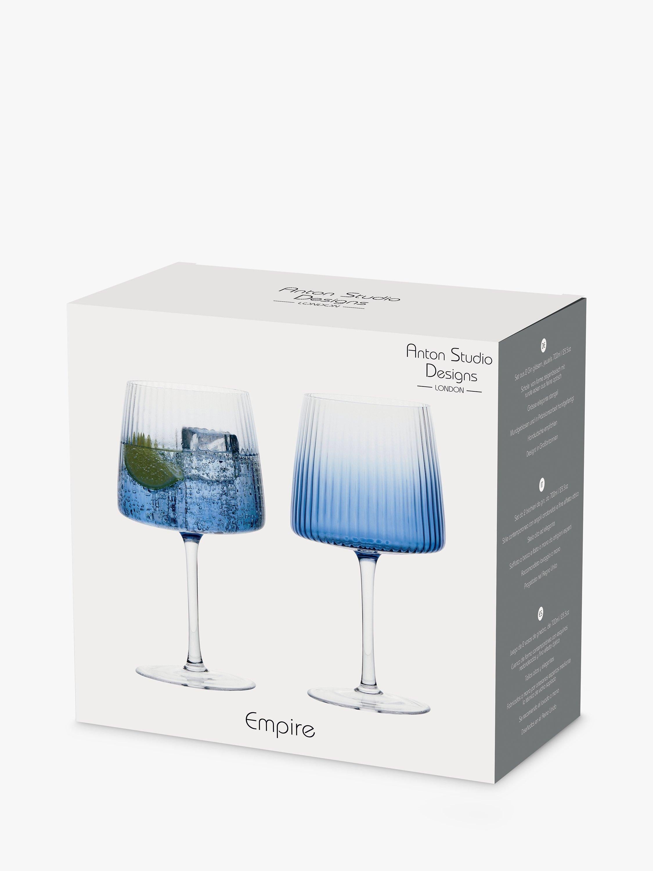 Anton Studio Designs Empire gin glasses set of 2 700ml - British product