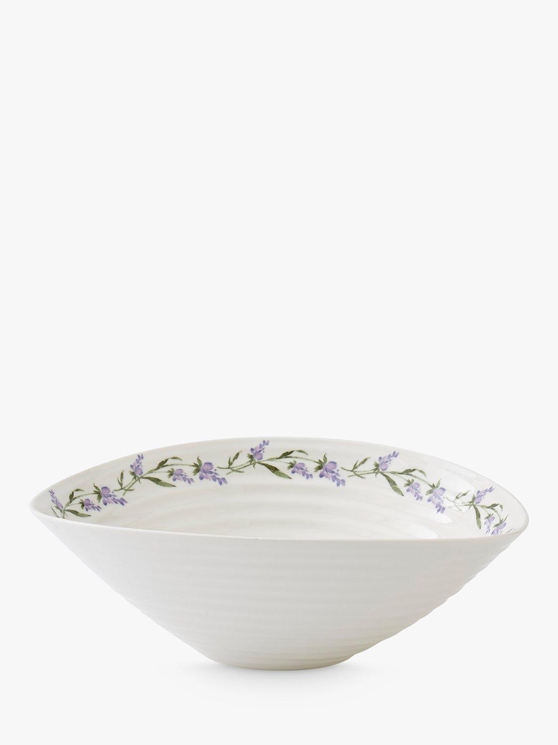 Sophie Conran for Portmeirion Lavandula porcelain serve bowl white 34.5cm (British brand)