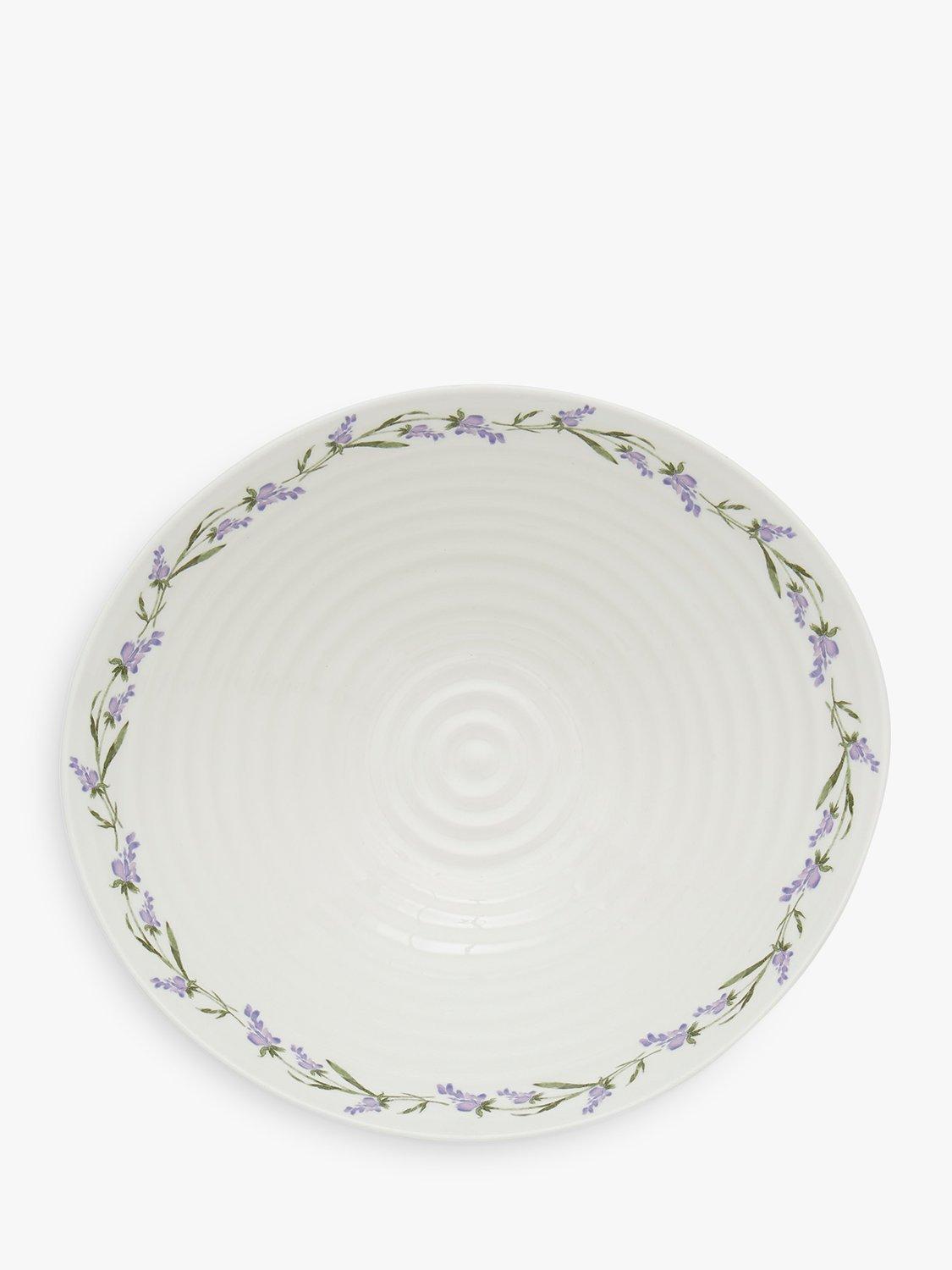 Sophie Conran for Portmeirion Lavandula porcelain serve bowl white 34.5cm (British brand)