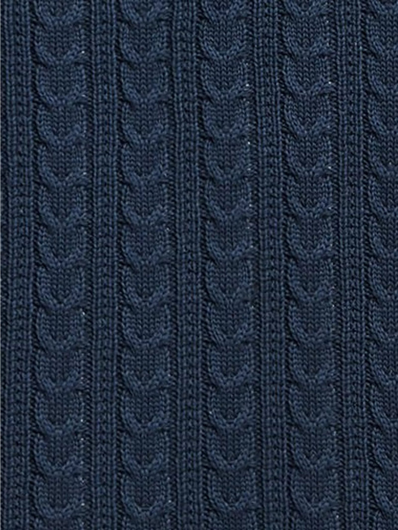 John Lewis Kids' Cable Knit Sherpa Fleece Throw, 150 x 100cm