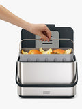 Joseph Joseph stainless steel food waste caddy 4L, UK version