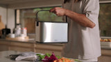Joseph Joseph stainless steel food waste caddy 4L, UK version