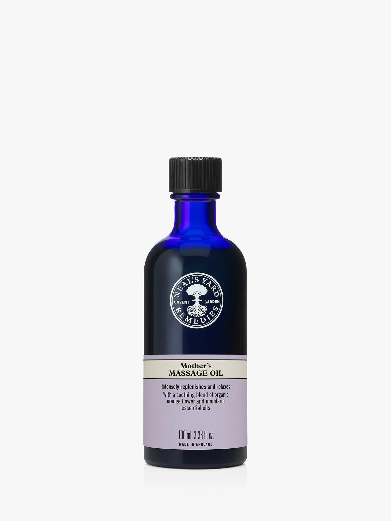 Neal's Yard Remedies Mother's Massage Oil 100ml, imported from the UK