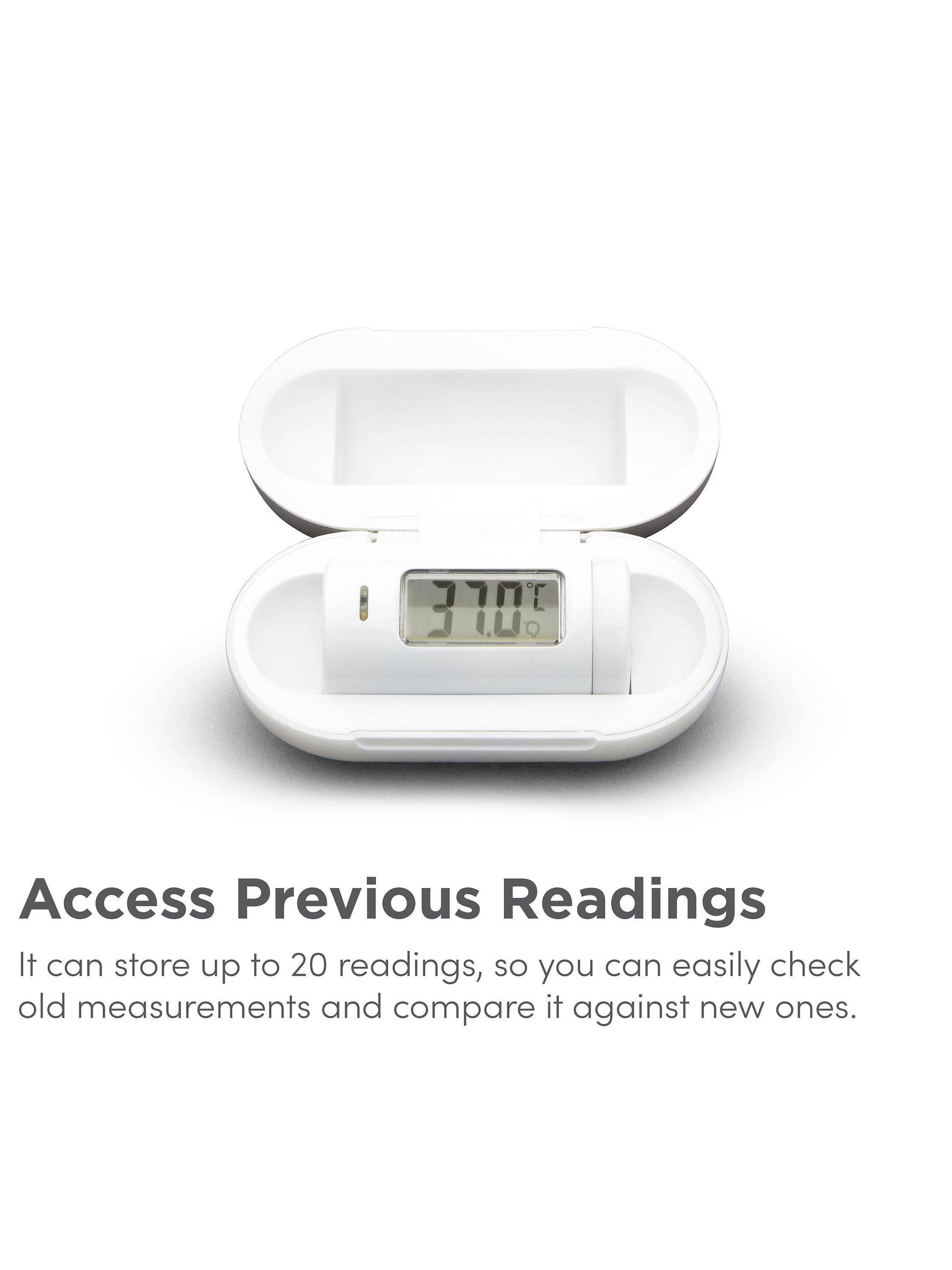 Munchkin mini baby thermometer with travel case, imported from the UK