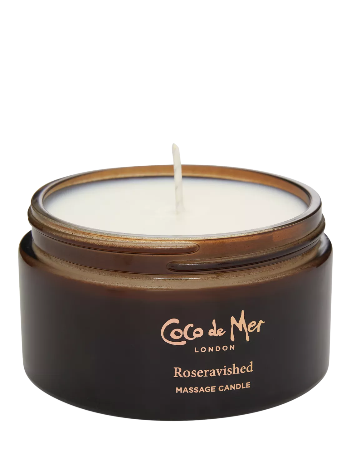 Coco de Mer rose and sandalwood massage candle - British product