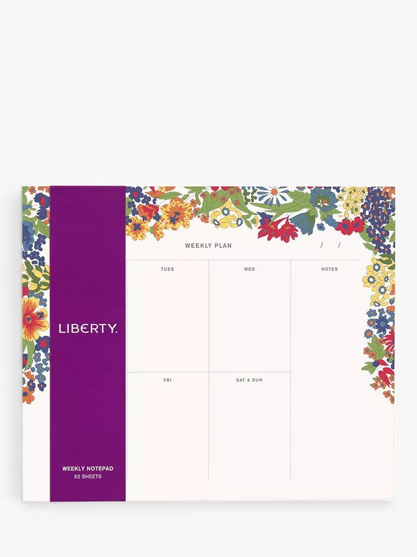 Liberty London Margaret Annie Weekly Notepad Multi, UK version