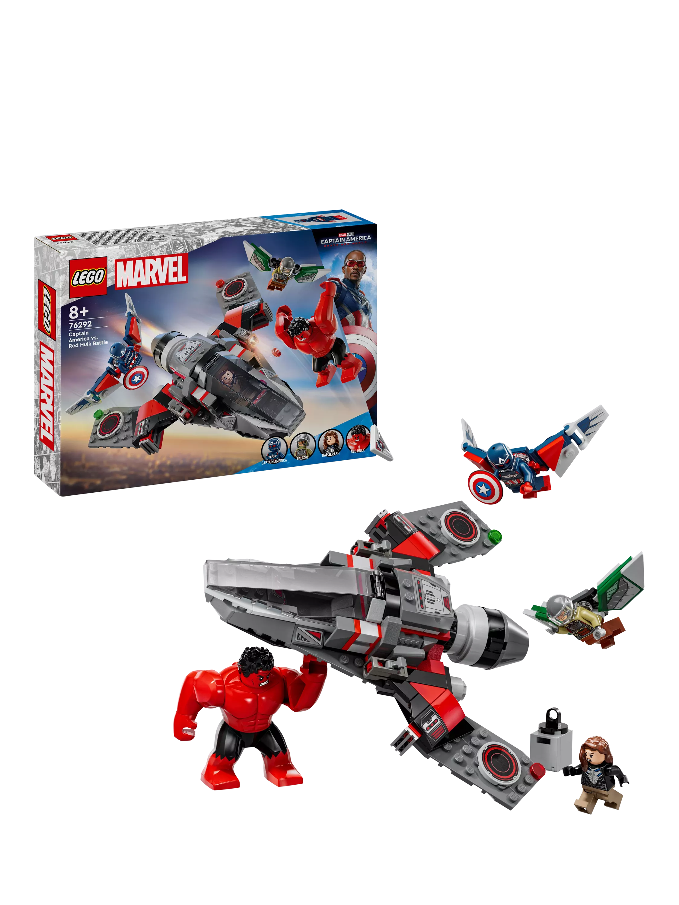 LEGO Marvel 76292 Captain America vs. Red Hulk Battle Building Toy - McGrocer