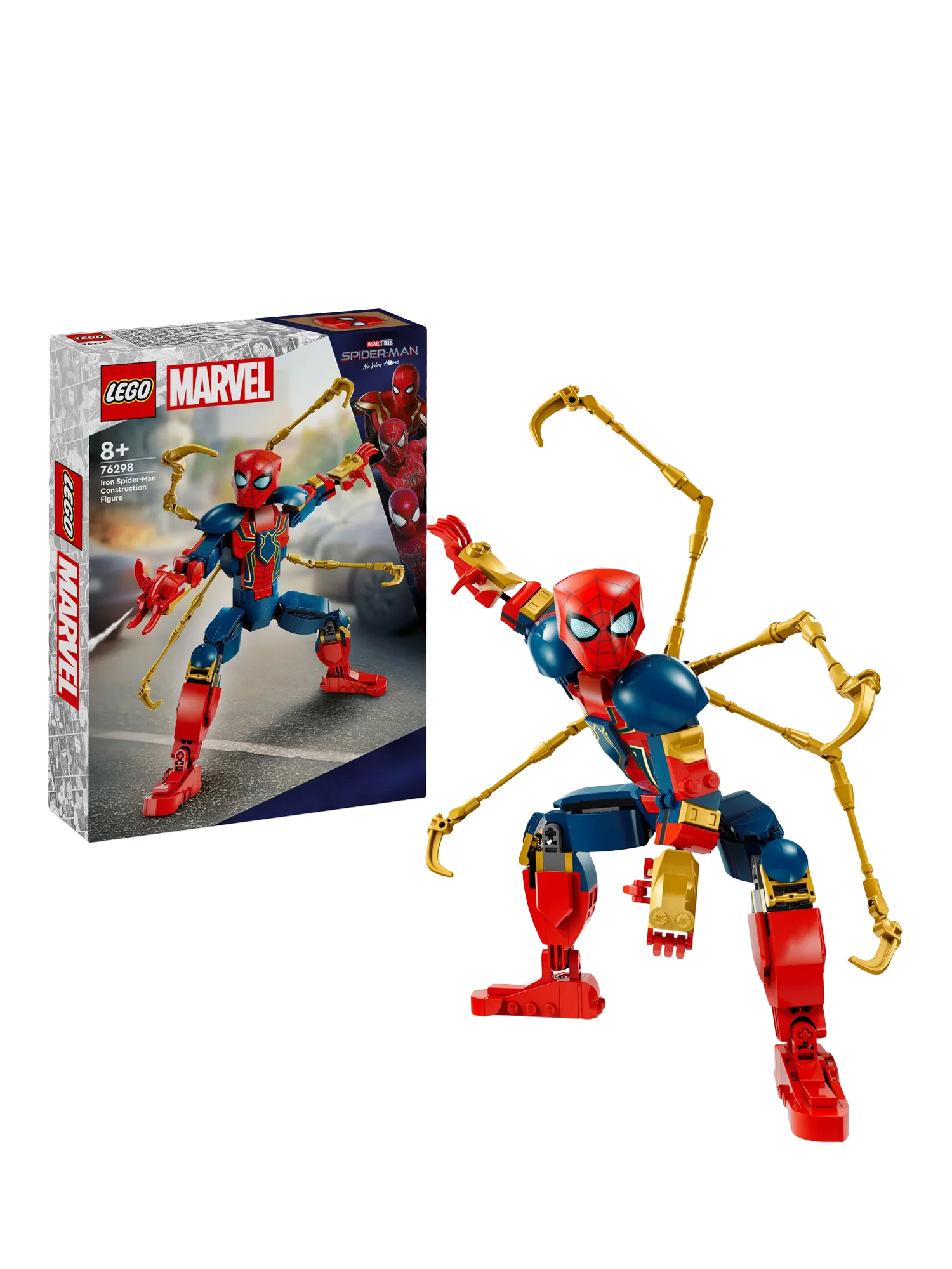 LEGO Marvel Iron Spider-Man 76298 set, UK version