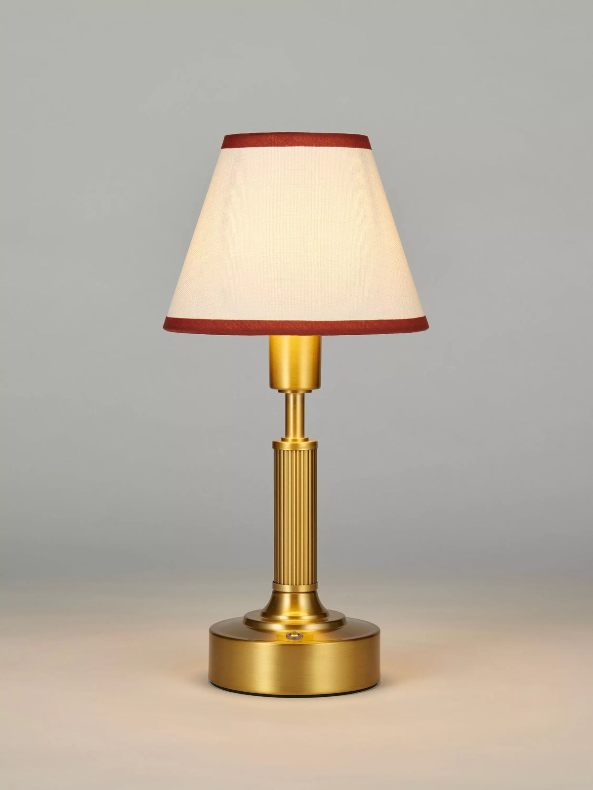 John Lewis Baily rechargeable portable brass table lamp, UK version