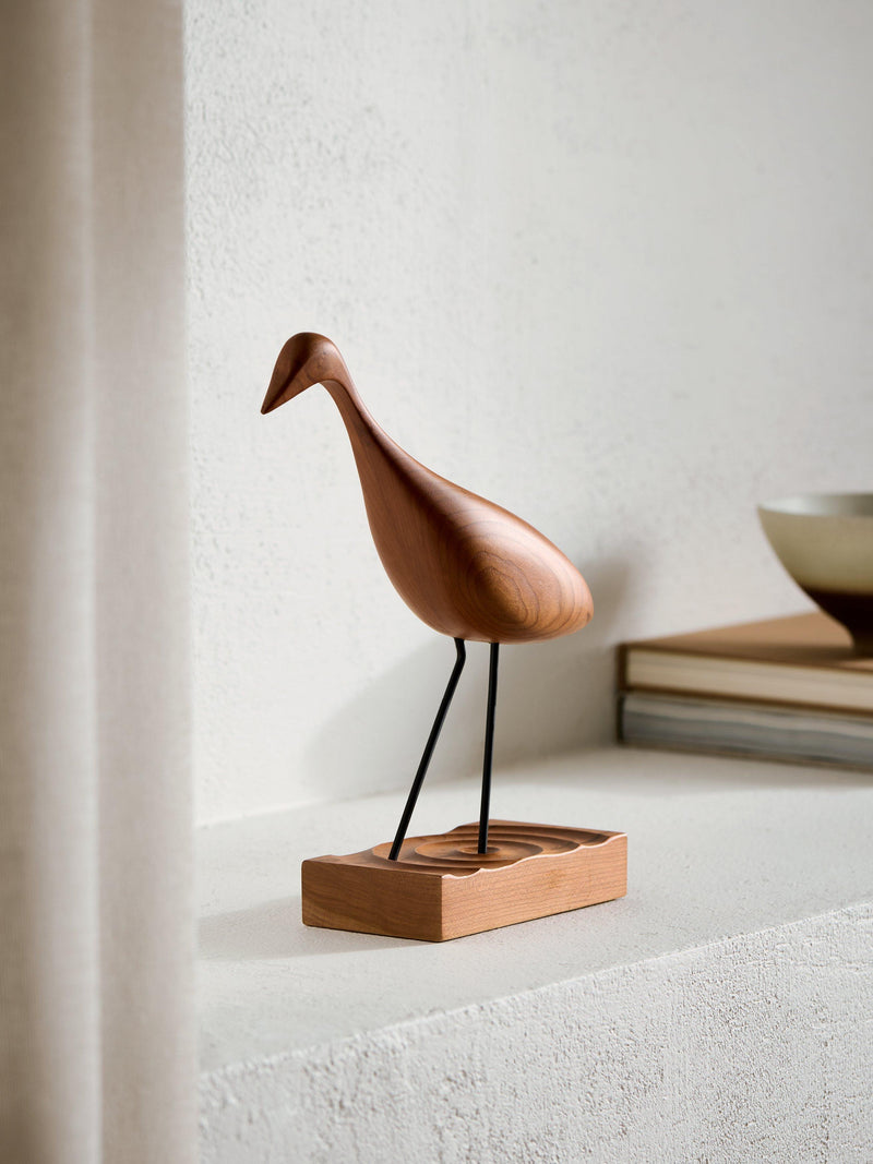 John Lewis carved wooden egret statue, UK version