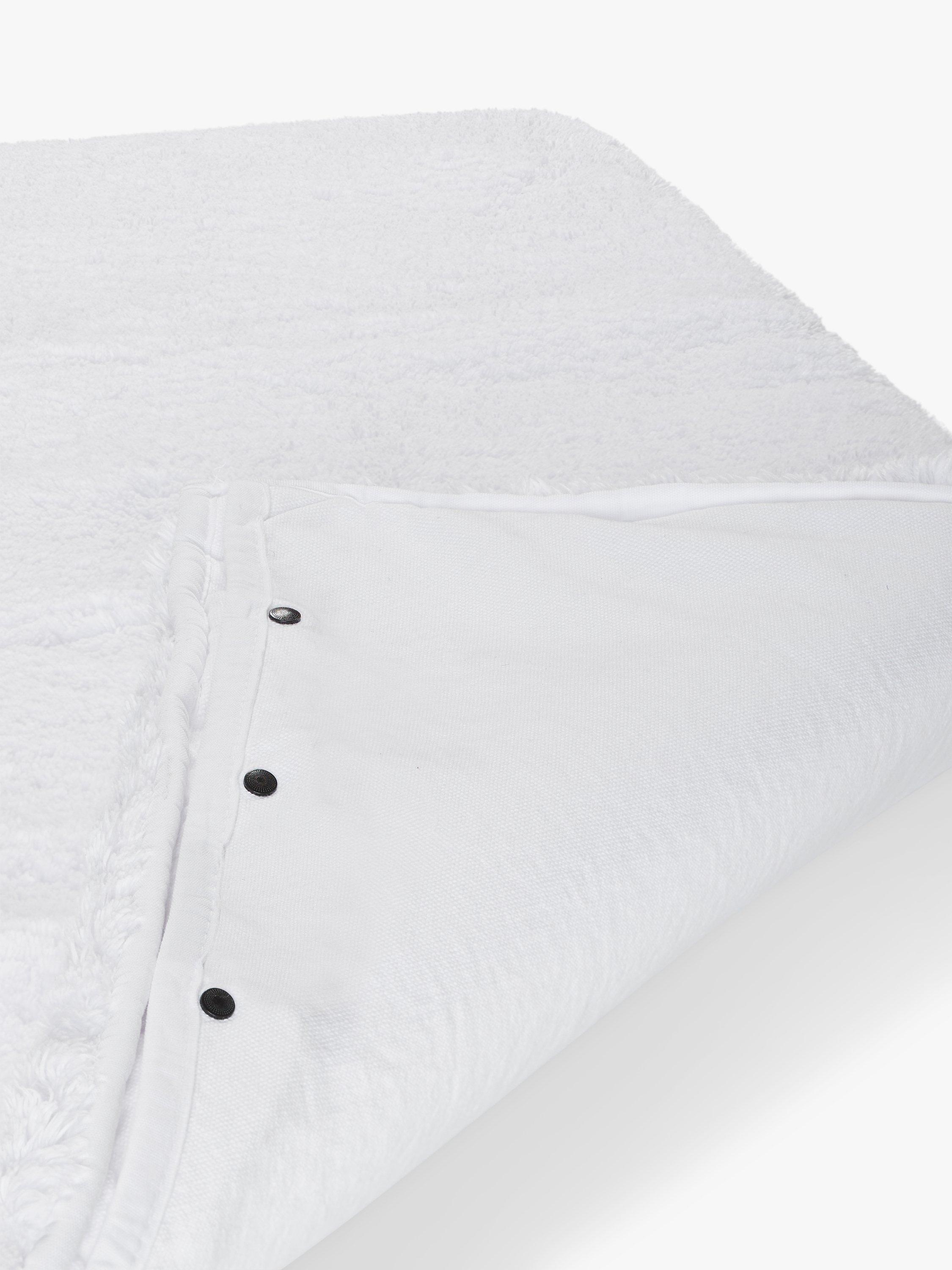 John Lewis memory foam bath mat in white, large size, UK version