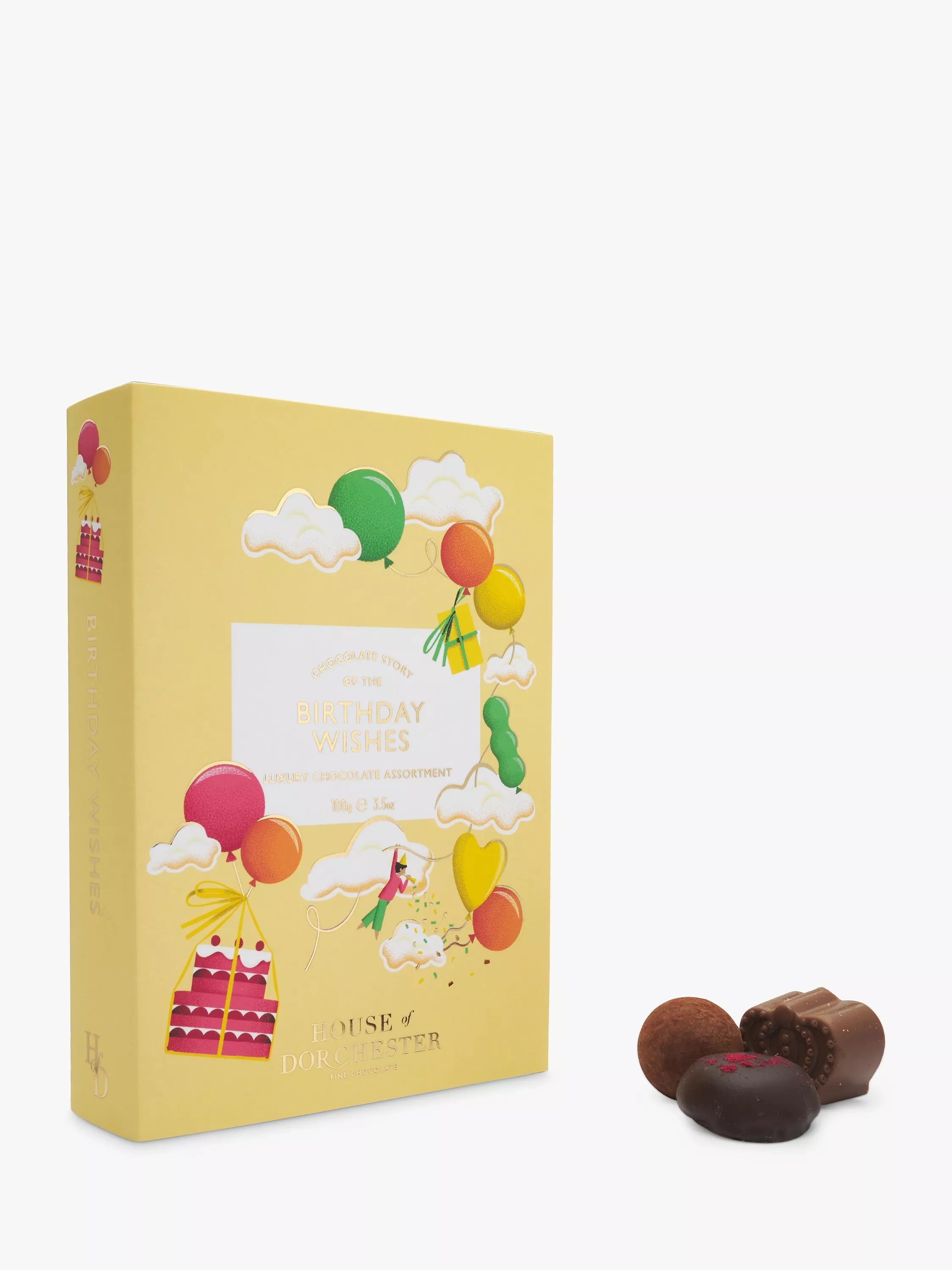 House of Dorchester Birthday Wishes Chocolate Selection Box, 100g - McGrocer