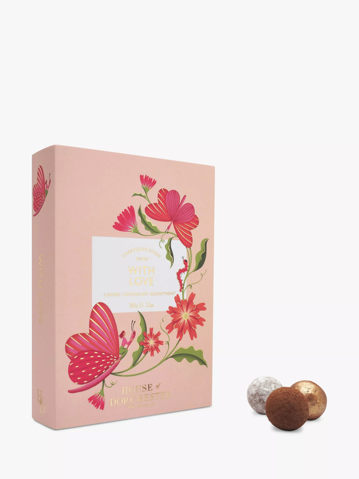 House of Dorchester chocolate selection box love variant 100g, UK version