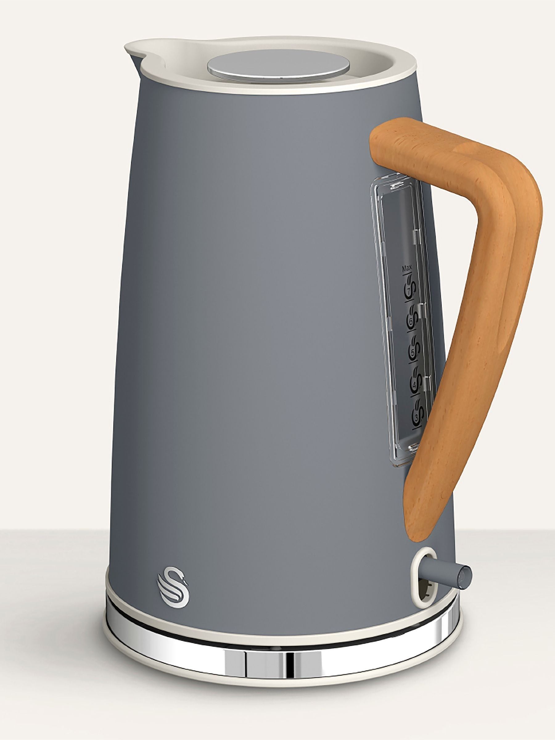 Swan grey Nordic cordless electric kettle 1.7L (British brand)