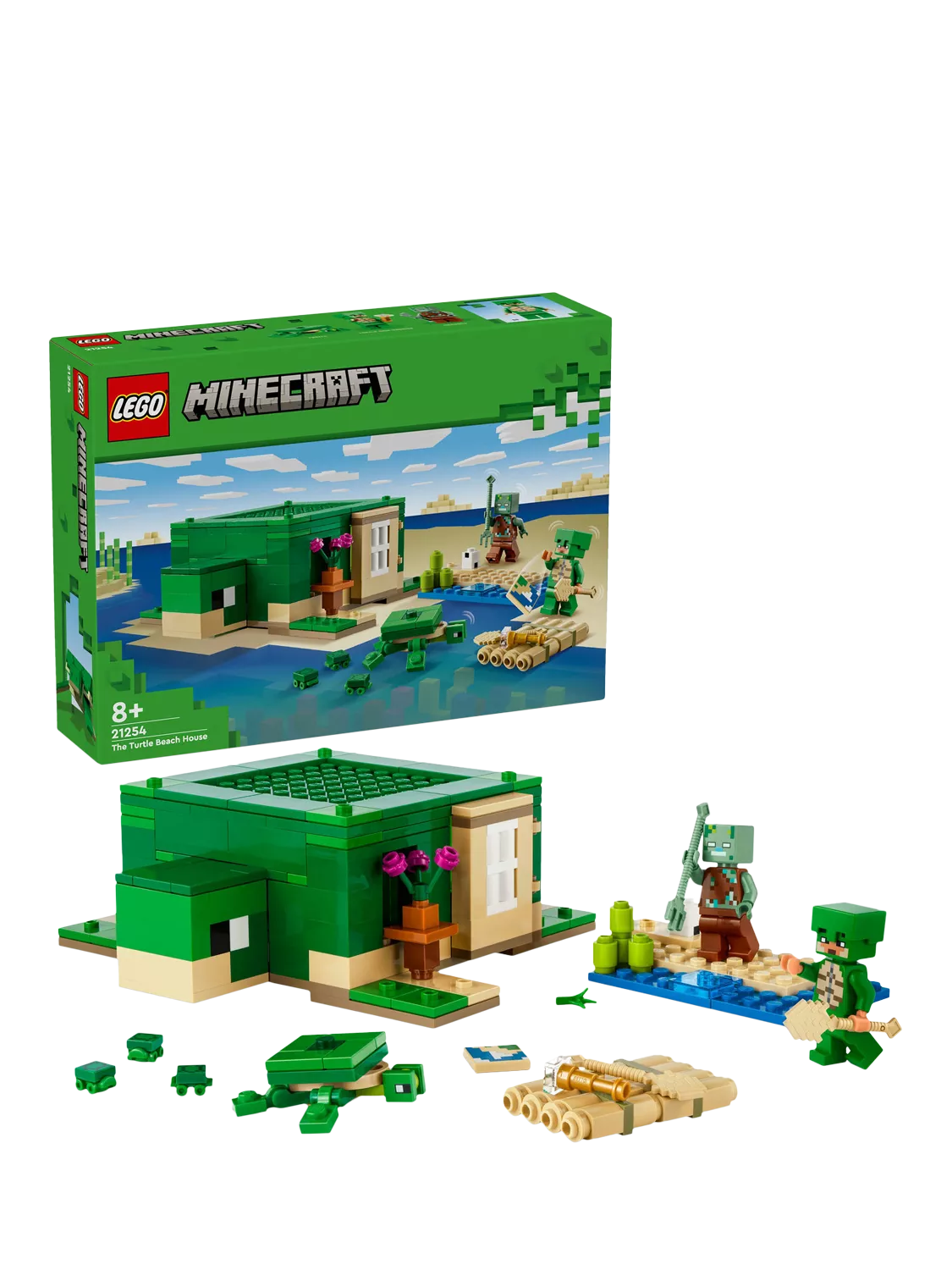 LEGO Minecraft Turtle Beach House 234 Pieces , imported from the UK