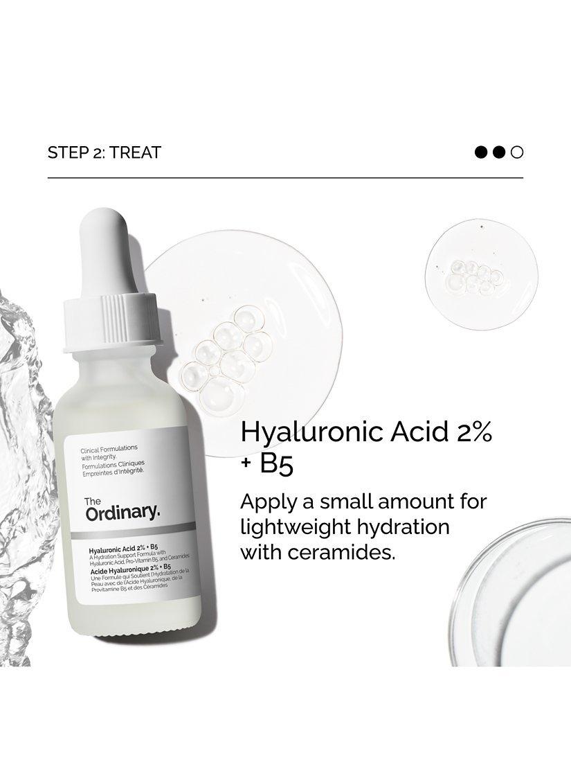 The Ordinary skincare gift set with hyaluronic acid (British brand)