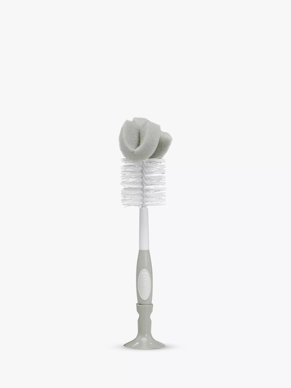 Dr Brown's grey bottle brush with bristle and sponge head - British product