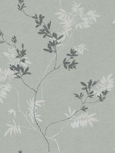 Papier peint à motif de feuilles à grande échelle