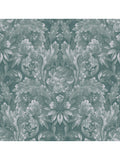 Ornate Damask Print Wallpaper with Acanthus and Floral Motifs