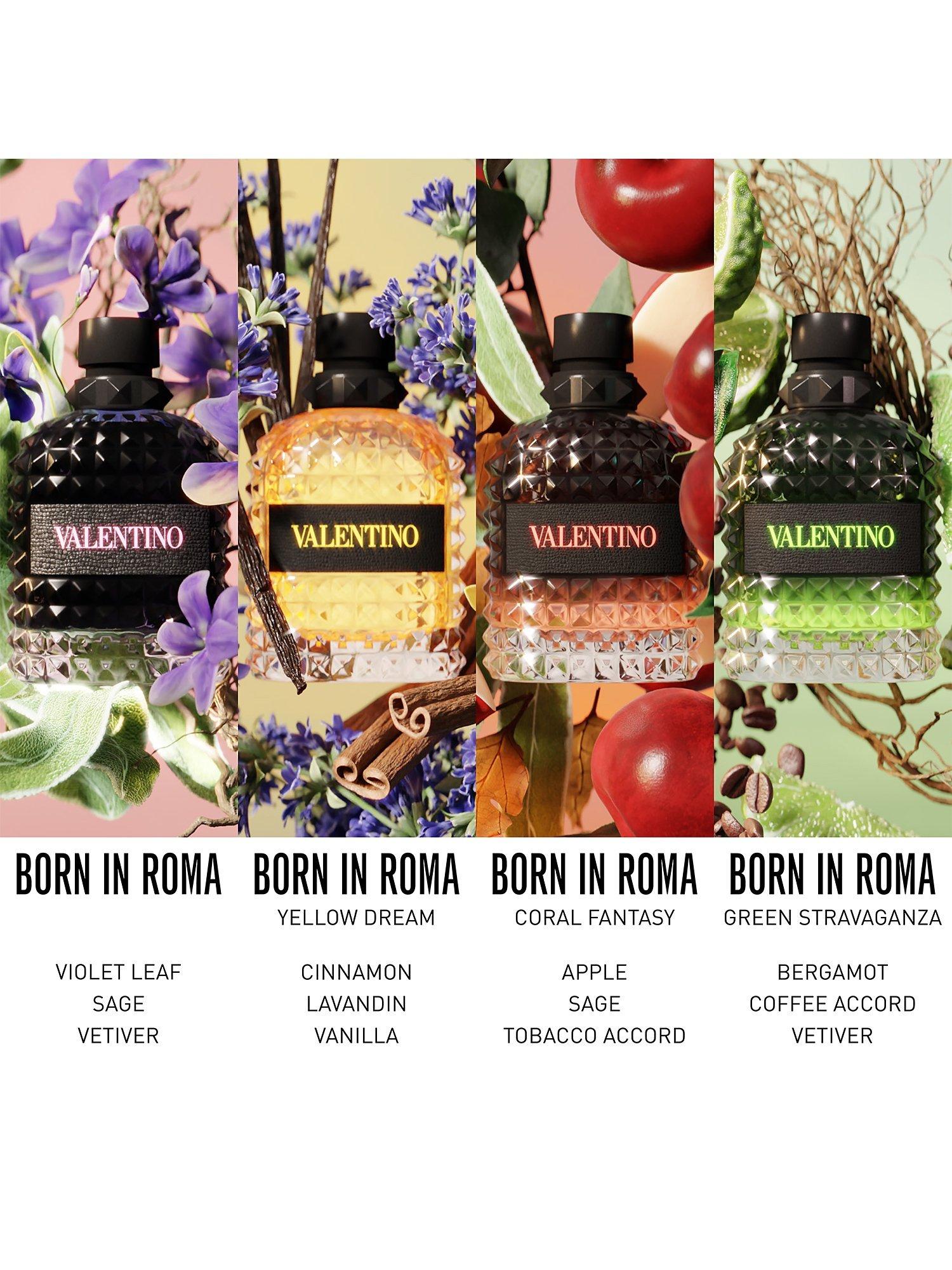 Valentino men's body spray with bergamot and coffee fragrance (British brand)
