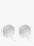 Le Creuset hearts stoneware mug set, 350ml, white and pink, UK version