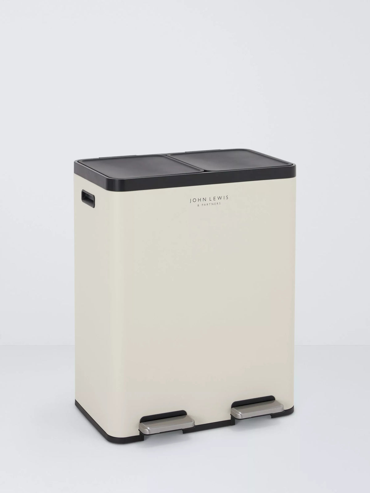 John Lewis 2 section recycling bin with handles 60L, UK version