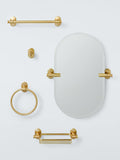 John Lewis brushed brass toilet roll holder, UK version