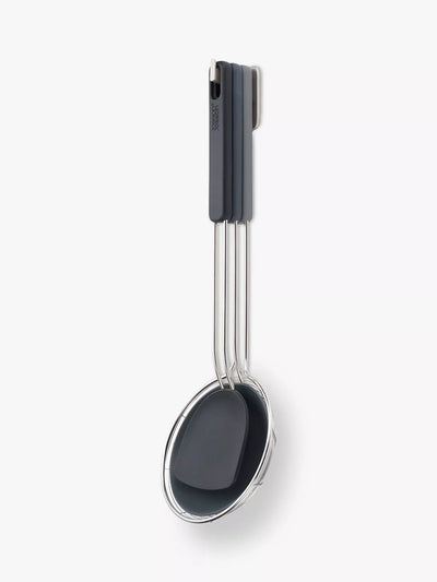 Compact Wok Set with Silicone Turner, Spoon, and Stainless-Steel Skimmer, 3 Piece