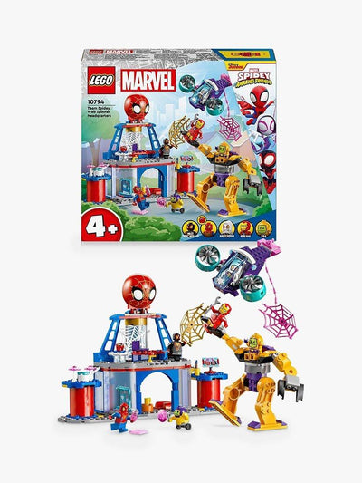 Spider-Man Web Spinner Headquarters Building Set with Minifigures, 193 Pieces