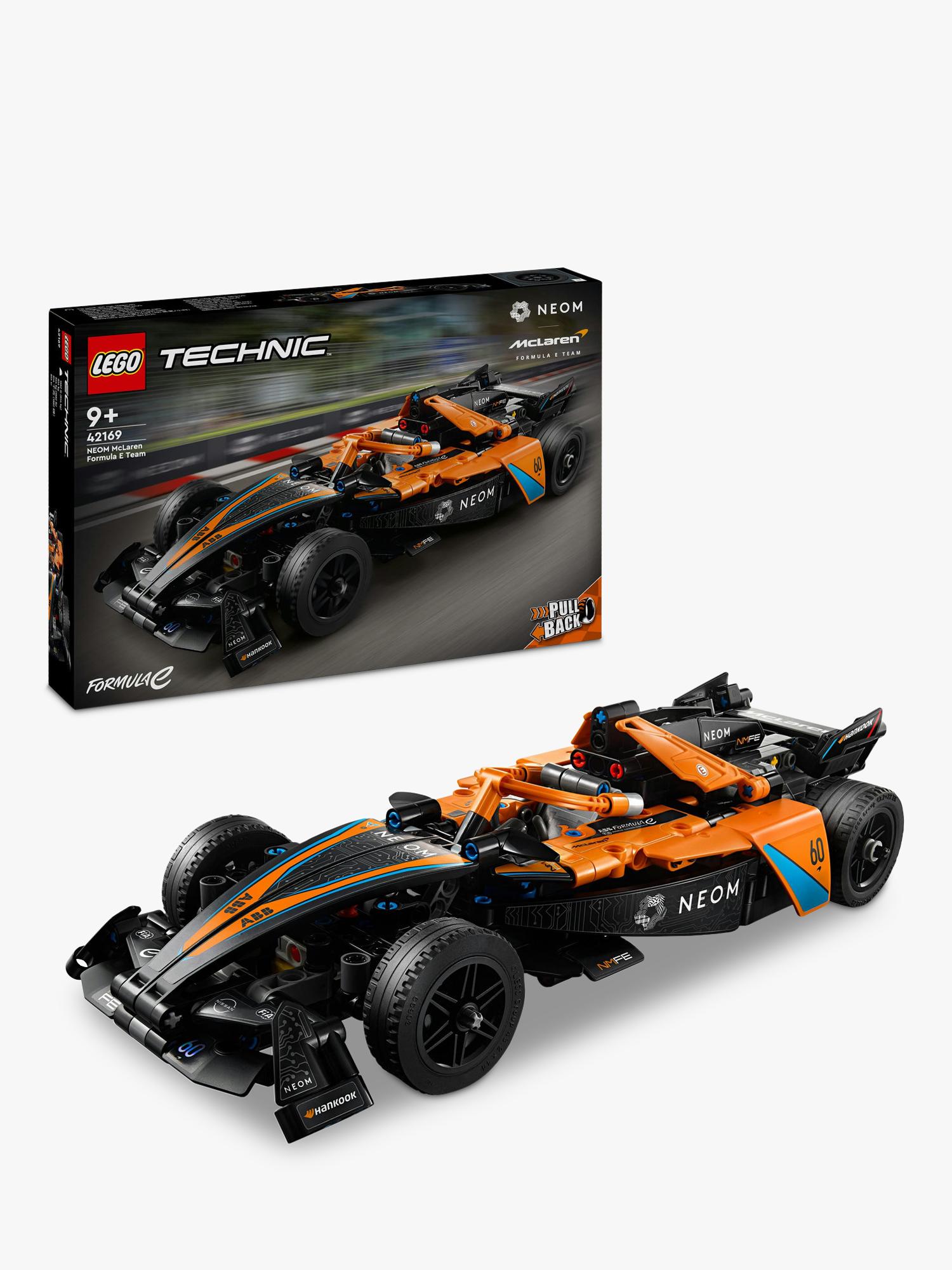 Buildable Formula E Race Car Model with Steering and Pull-Back Action, 452 Pieces