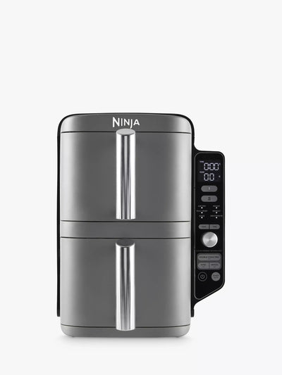 Double Stack XL 2-Drawer Air Fryer in Grey