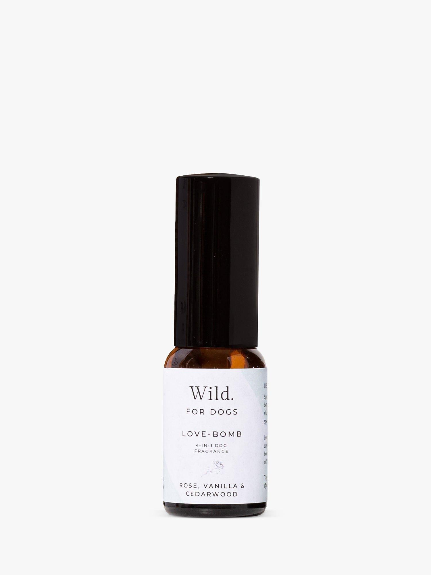 Wild For Dogs Love Bomb dog fragrance with natural ingredients (British brand)
