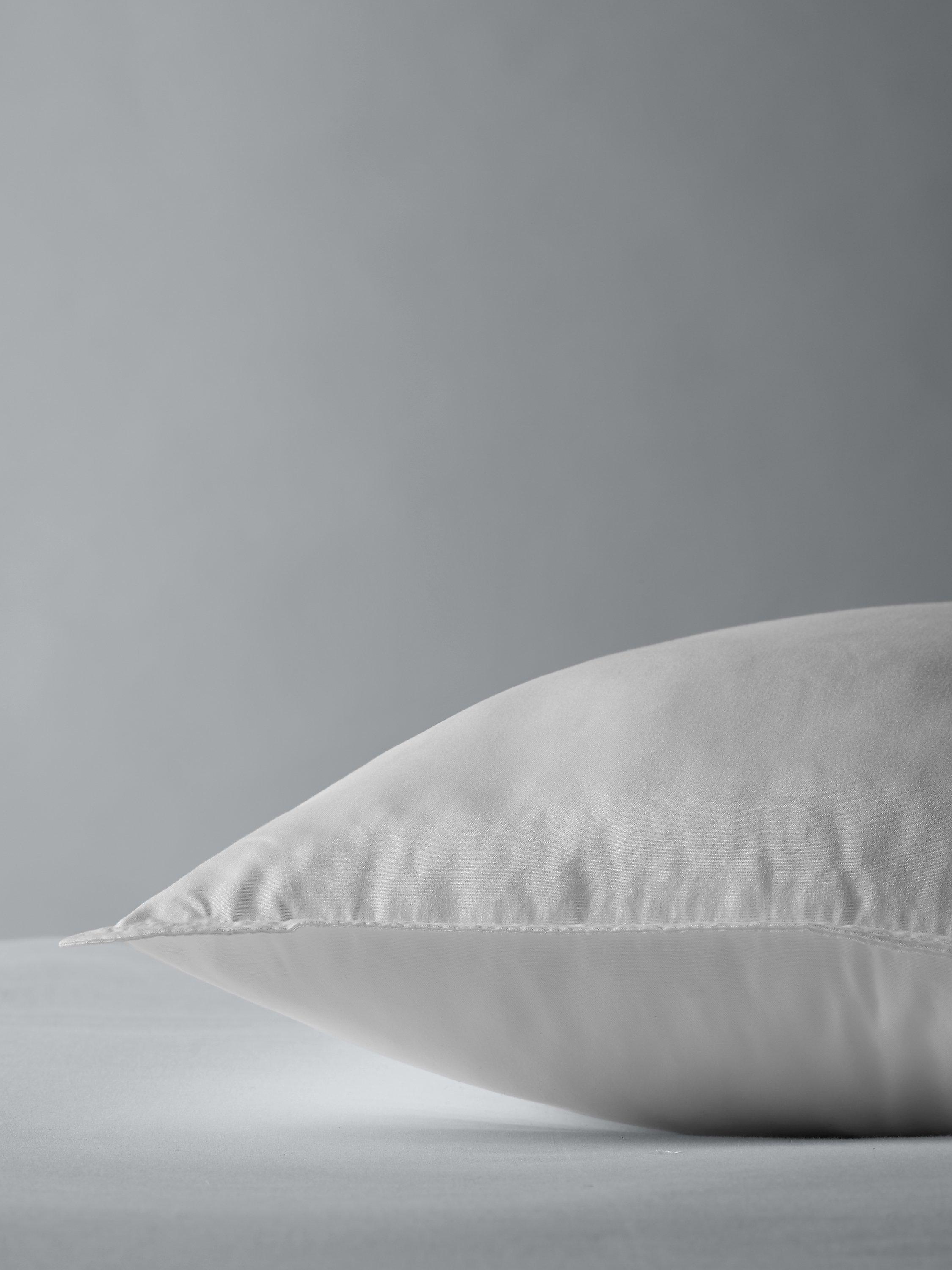 John Lewis synthetic soft touch washable standard pillow pair, medium, UK version