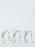 Curtain Pin Hooks, Silver, Pack of 25