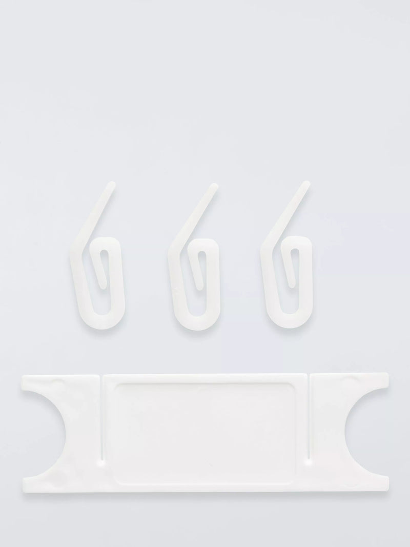 John Lewis pack of 50 curtain hooks and 2 cord tidies, UK version