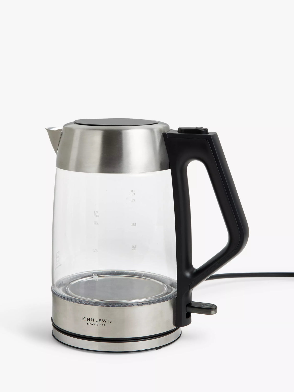 John Lewis glass electric kettle 1.7L, UK version