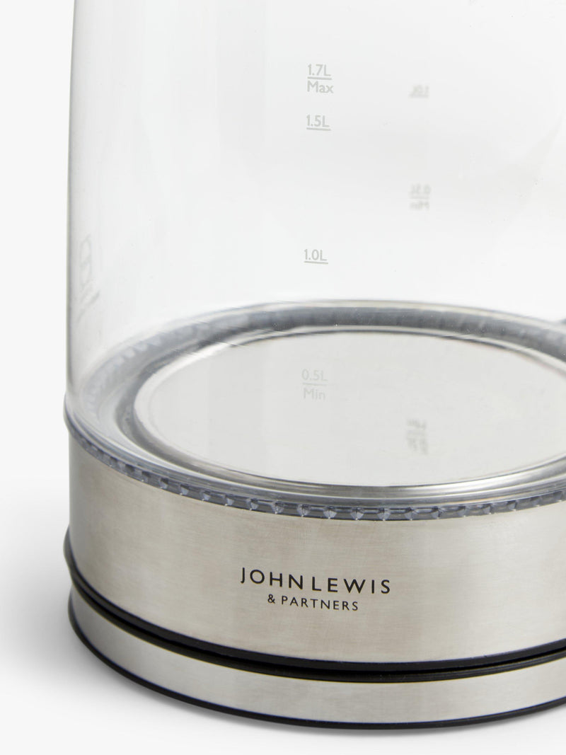 John Lewis glass electric kettle 1.7L, UK version
