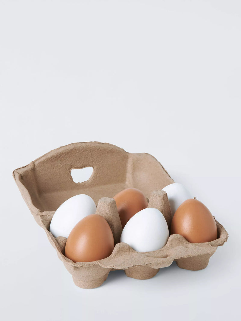 John Lewis Play Wooden Eggs Box of 6, UK version