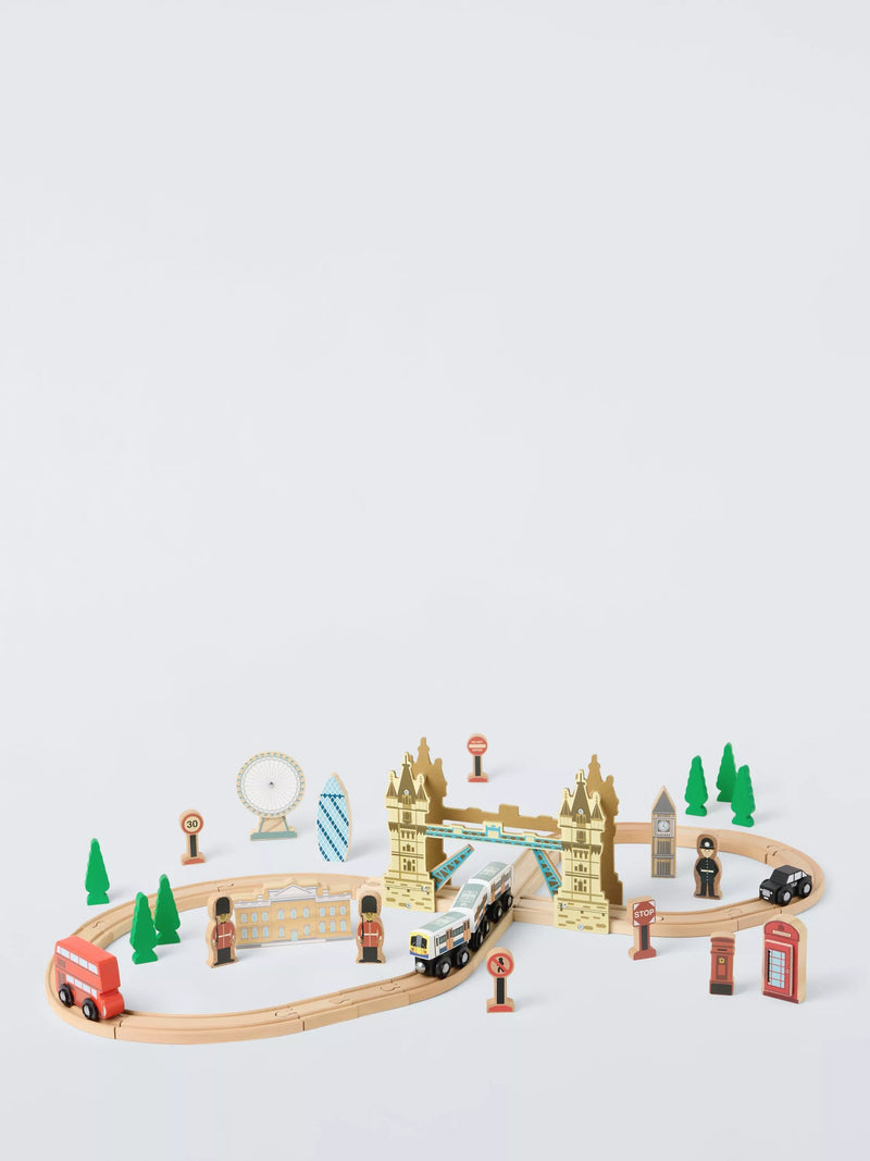 John Lewis London wooden train set, UK version
