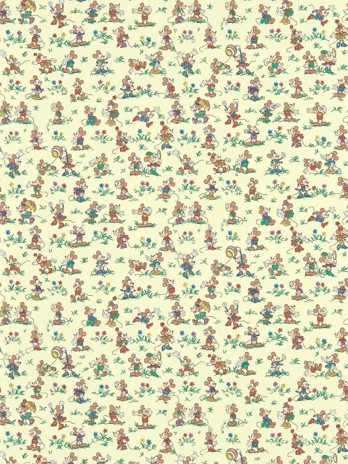 Sanderson Mickey and Minnie wallpaper (British brand)