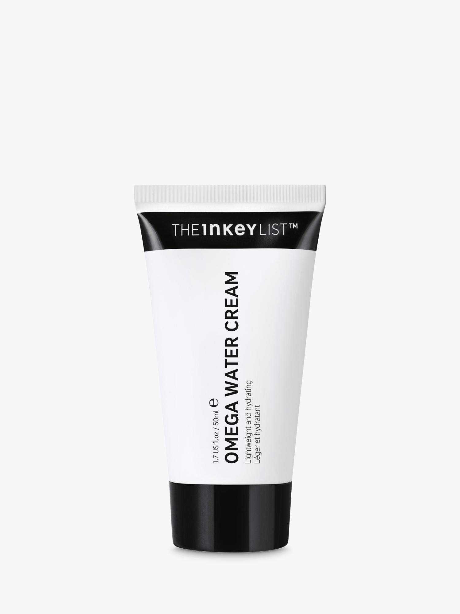 The INKEY List Omega Water Cream face moisturiser 50ml (British brand)