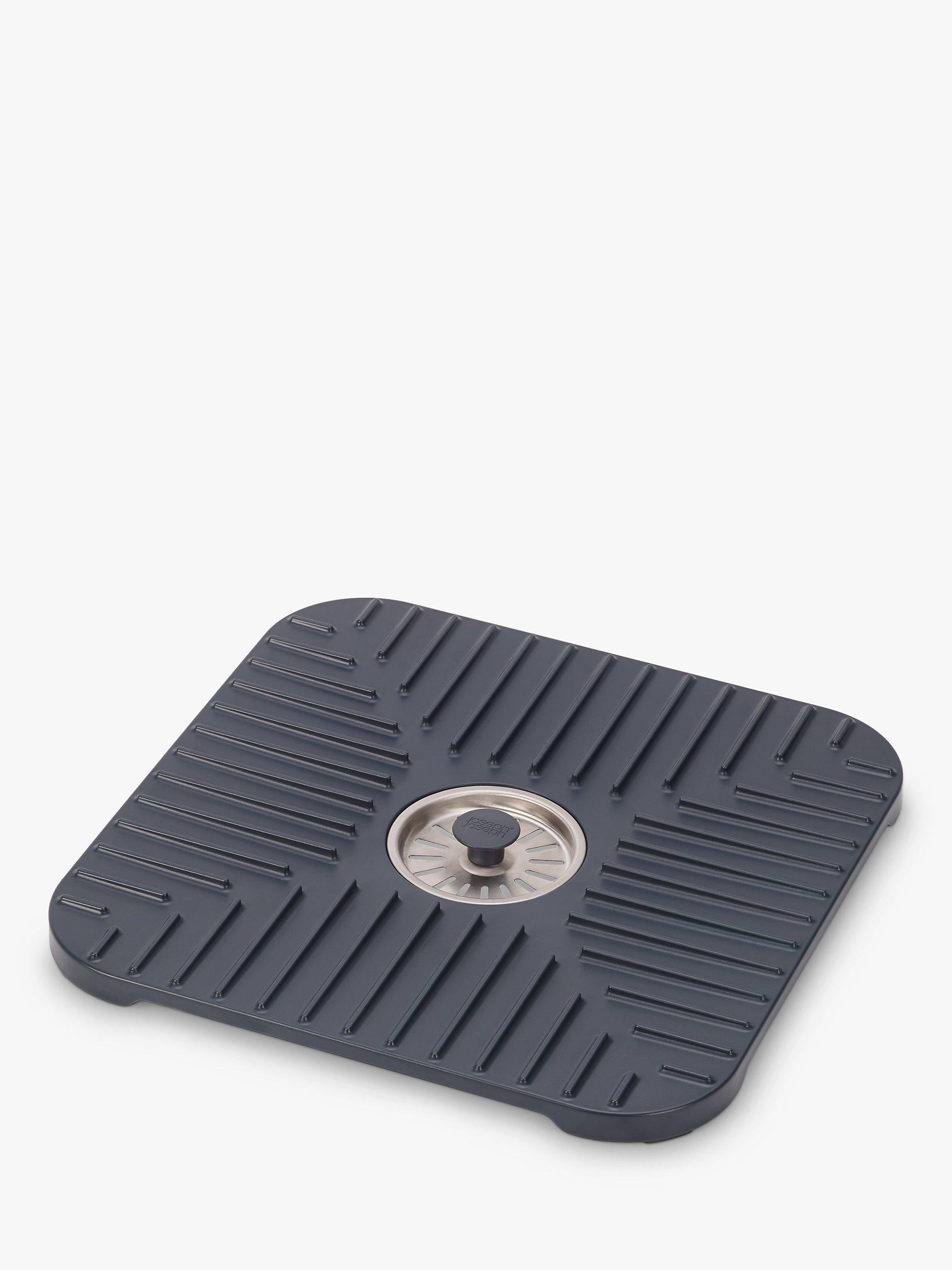 Joseph Joseph grey sink protector with removable plug, UK version